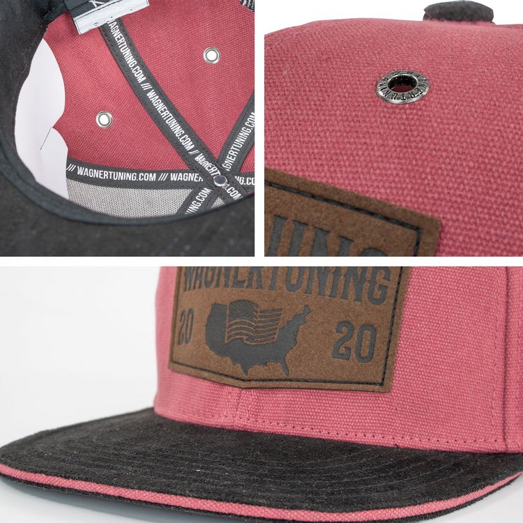 Snapback Cap »Red Leather Patch« by WAGNERTUNING